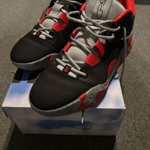 Nike Black and Red PG 5 Basketball Shoes